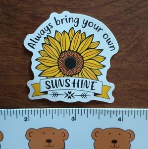 10/$10 Inspirational Positivity Sunflower Nature Garden Flower Sticker Decal